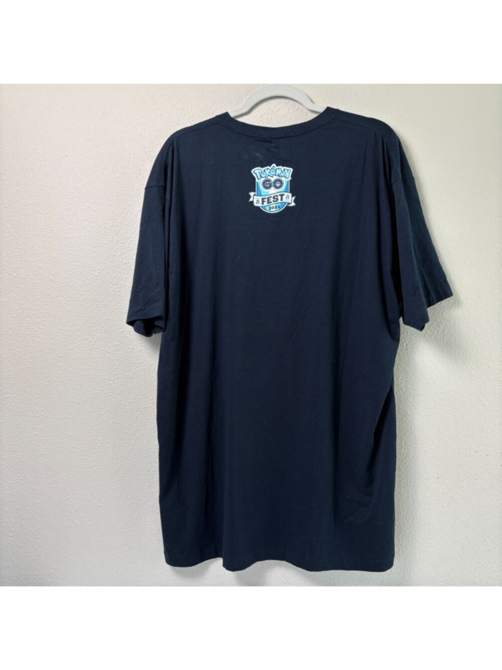 Pokemon Go Fest Festival 2021 T Shirt Size 2XL Blue Anime Short Sleeve Tee NWT - Picture 2 of 9